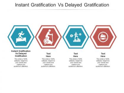 Instant gratification vs delayed gratification ppt powerpoint presentation example cpb