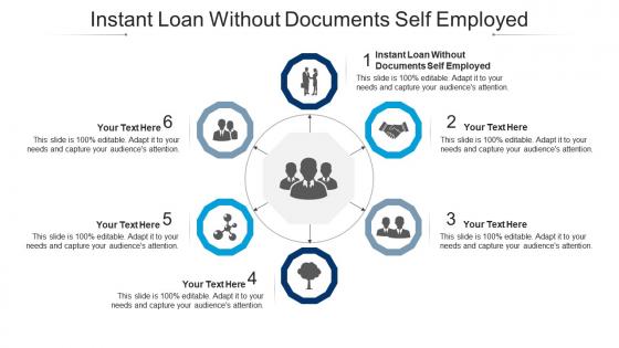 Instant loan without documents self employed ppt powerpoint presentation topics cpb
