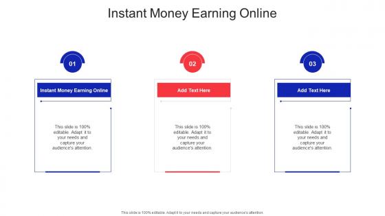 Instant Money Earning Online In Powerpoint And Google Slides Cpb