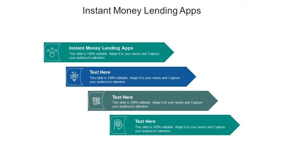 Instant money lending apps ppt powerpoint presentation outline portfolio cpb