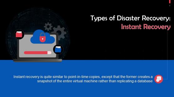 Instant Recovery As A Type Of Disaster Recovery Training Ppt