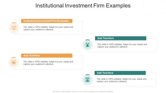Institutional Investment Firm Examples In Powerpoint And Google Slides Cpb