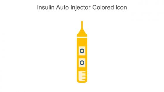 Insulin Auto Injector Colored Icon In Powerpoint Pptx Png And Editable Eps Format