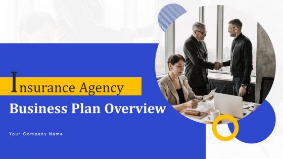 Insurance Agency Business Plan Overview Powerpoint Presentation Slides DK MD