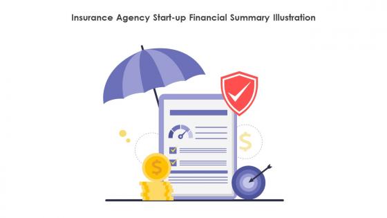 Insurance Agency Start Up Financial Summary Illustration