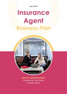 Insurance Agent Business Plan Pdf Word Document
