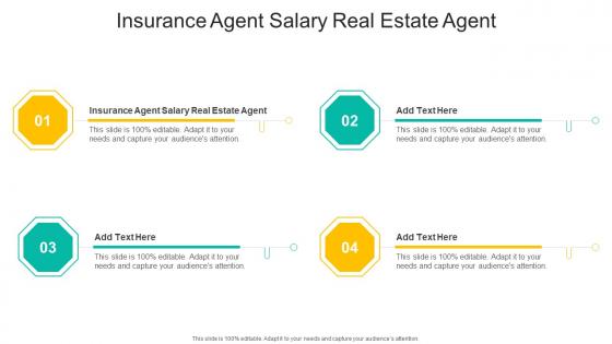 Insurance Agent Salary Real Estate Agent In Powerpoint And Google Slides Cpb