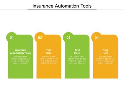 Insurance automation tools ppt powerpoint presentation infographics design ideas cpb
