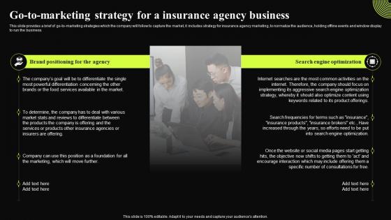 Insurance Broker Business Plan Go To Marketing Strategy For A Insurance Agency Business BP SS
