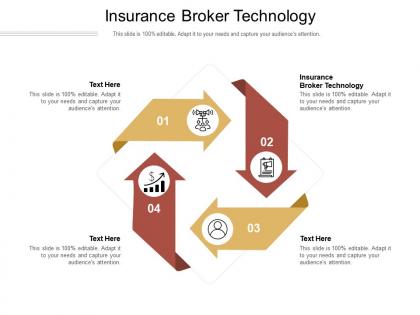 Insurance broker technology ppt powerpoint presentation gallery visual aids cpb