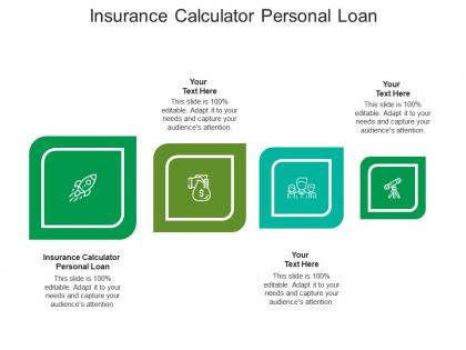 Insurance calculator personal loan ppt powerpoint presentation summary graphics pictures cpb