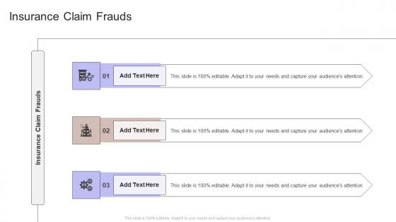 Insurance Claim Frauds In Powerpoint And Google Slides Cpb