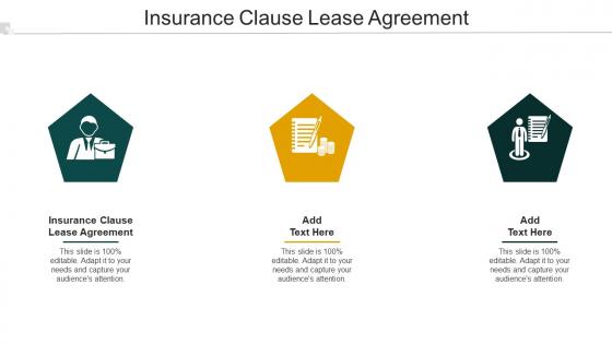Insurance Clause Lease Agreement Ppt Powerpoint Presentation Ideas Cpb