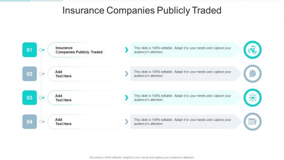 Insurance Companies Publicly Traded In Powerpoint And Google Slides Cpb