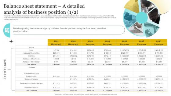 Insurance Company Business Plan Balance Sheet Statement A Detailed Analysis Of Business BP SS