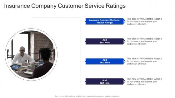 Insurance Company Customer Service Ratings In Powerpoint And Google Slides Cpb
