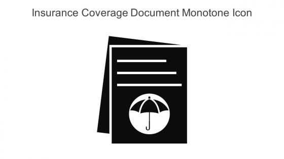 Insurance Coverage Document Monotone Icon In Powerpoint Pptx Png And Editable Eps Format