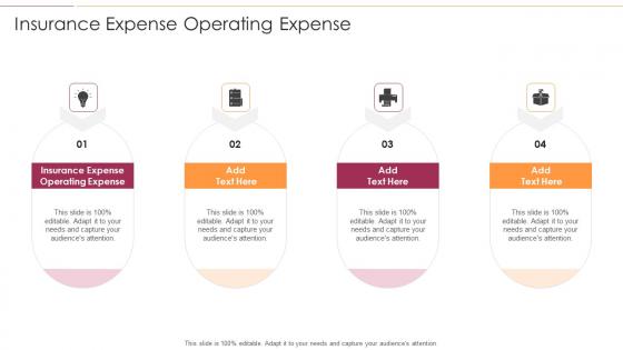Insurance Expense Operating Expense In Powerpoint And Google Slides Cpb