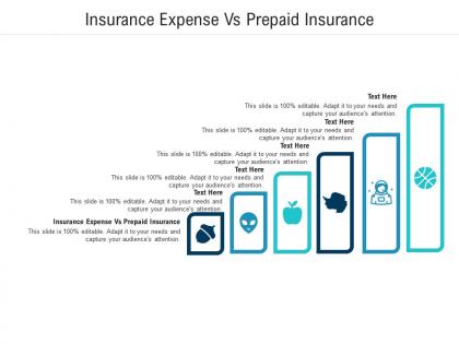 Insurance expense vs prepaid insurance ppt powerpoint presentation icon brochure cpb