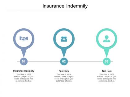 Insurance indemnity ppt powerpoint presentation infographics example cpb