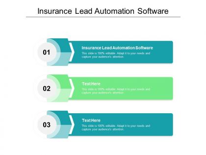 Insurance lead automation software ppt powerpoint presentation professional graphics design cpb