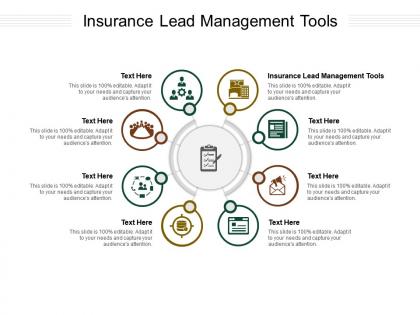 Insurance lead management tools ppt powerpoint presentation icon graphics cpb