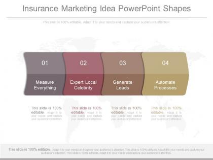 Insurance marketing idea powerpoint shapes