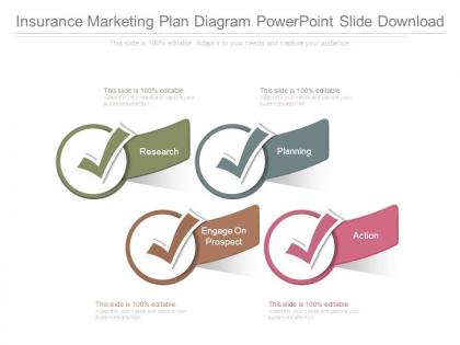 Insurance marketing plan diagram powerpoint slide download