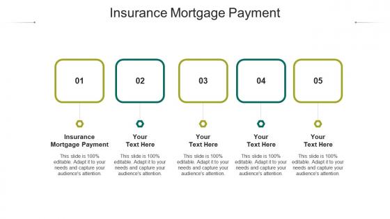 Insurance mortgage payment ppt powerpoint presentation model shapes cpb