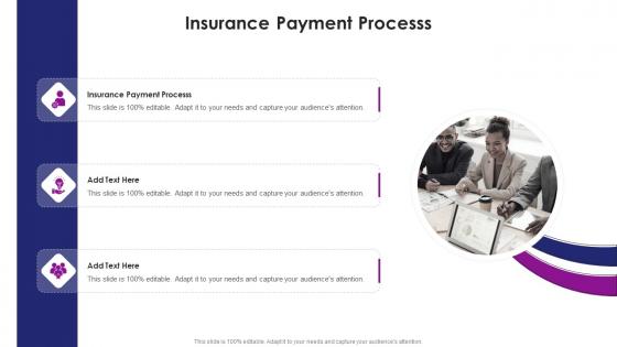 Insurance Payment Processs In Powerpoint And Google Slides Cpb