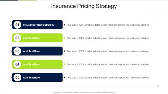 Insurance Pricing Strategy In Powerpoint And Google Slides Cpb