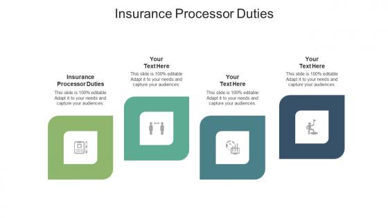 Insurance processor duties ppt powerpoint presentation professional icon cpb