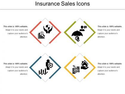 Insurance sales icons