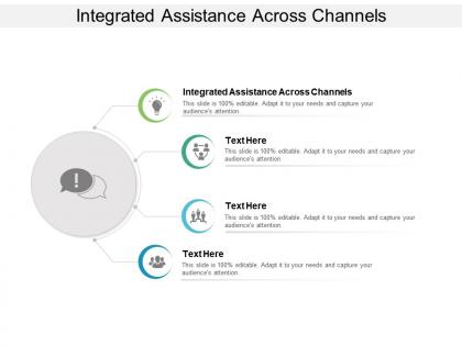 Integrated assistance across channels ppt powerpoint presentation file show cpb