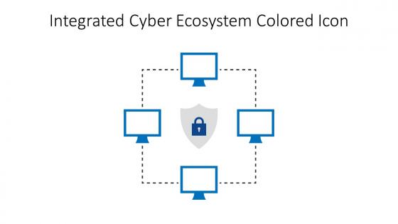 Integrated Cyber Ecosystem Colored Icon In Powerpoint Pptx Png And Editable Eps Format