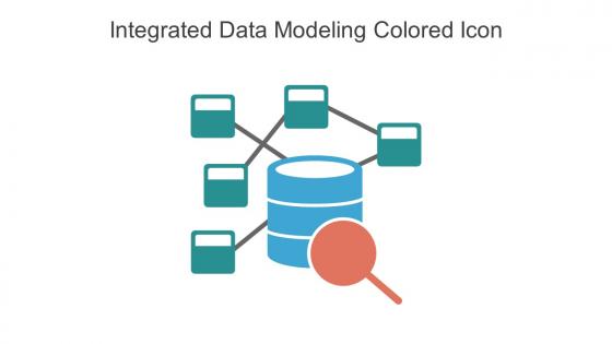 Integrated Data Modeling Colored Icon In Powerpoint Pptx Png And Editable Eps Format