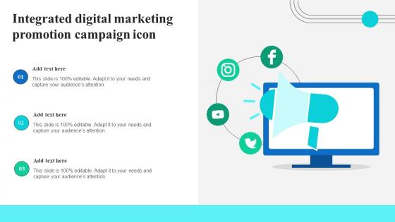 Integrated Digital Marketing Promotion Campaign Icon