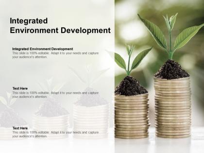 Integrated environment development ppt powerpoint presentation slides ideas cpb