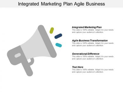 Integrated marketing plan agile business transformation generational difference cpb