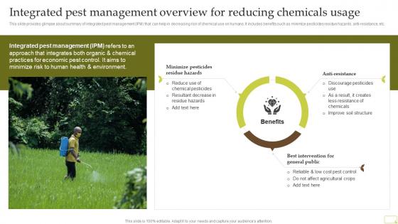 Integrated Pest Management Overview For Reducing Chemicals Usage Complete Guide Of Sustainable Agriculture