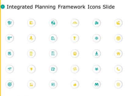 Integrated planning framework icons slide dashboard ppt powerpoint slides