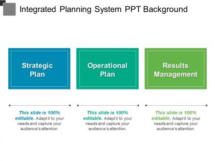 Integrated planning system ppt background
