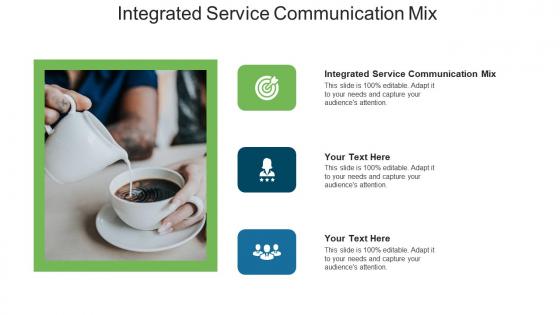 Integrated service communication mix ppt powerpoint presentation infographics slide cpb