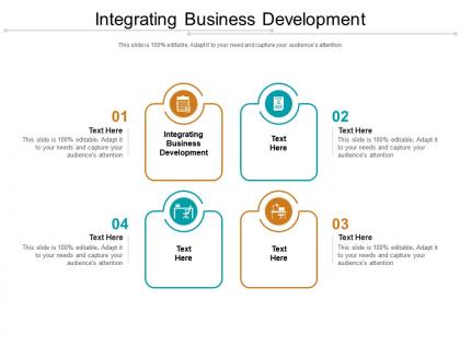 Integrating business development ppt powerpoint presentation portfolio deck cpb