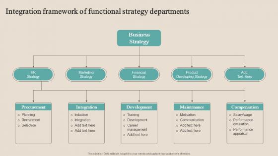 Integration Framework Of Functional Strategy Optimizing Functional Level Strategy SS V