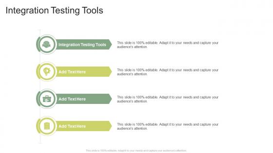 Integration Testing Tools In Powerpoint And Google Slides Cpb