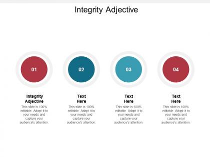 Integrity adjective ppt powerpoint presentation inspiration gridlines cpb