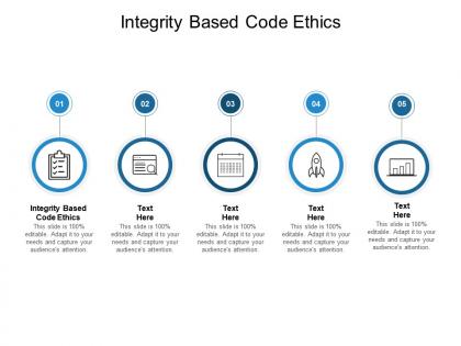 Integrity based code ethics ppt powerpoint presentation pictures graphics cpb