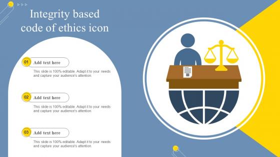 Integrity Based Code Of Ethics Icon