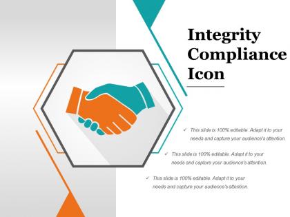 Integrity compliance icon powerpoint themes